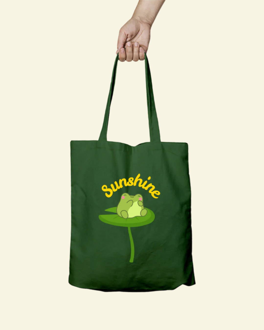 Froggy on lillypad Tote Bag - Zipper