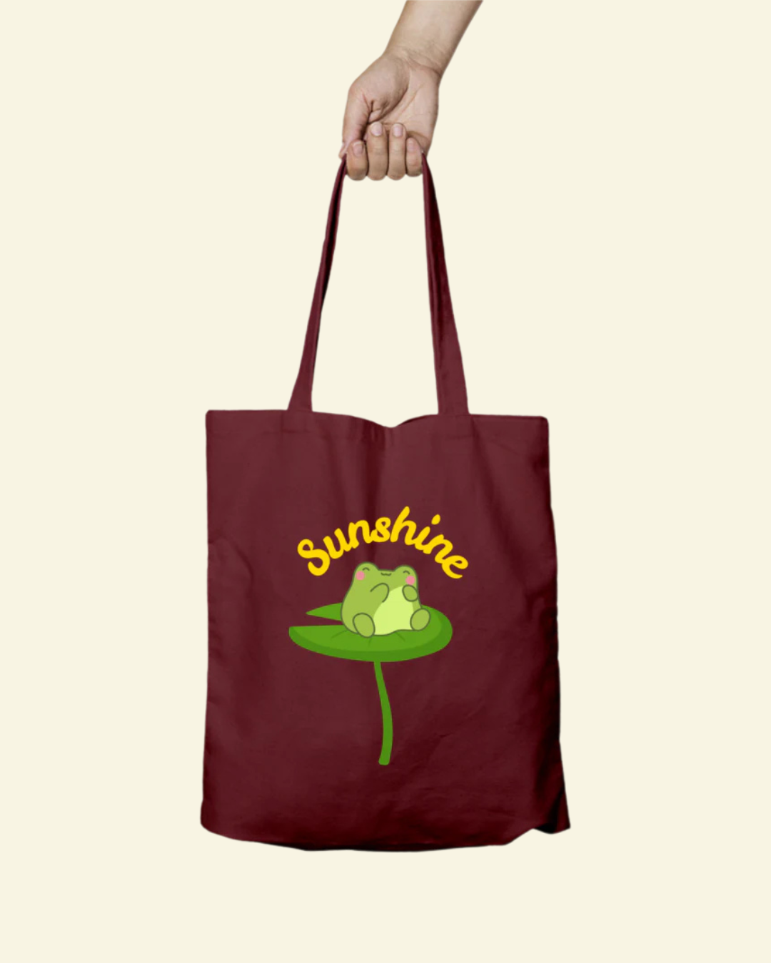Froggy on lillypad Tote Bag - Zipper