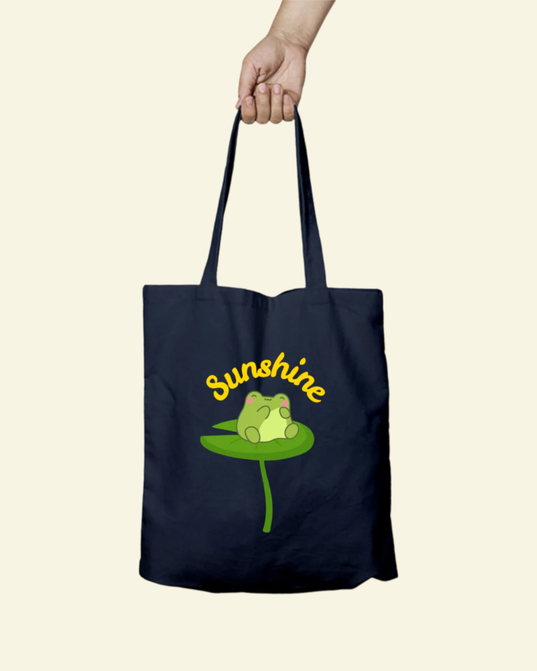 Froggy on lillypad Tote Bag - Zipper