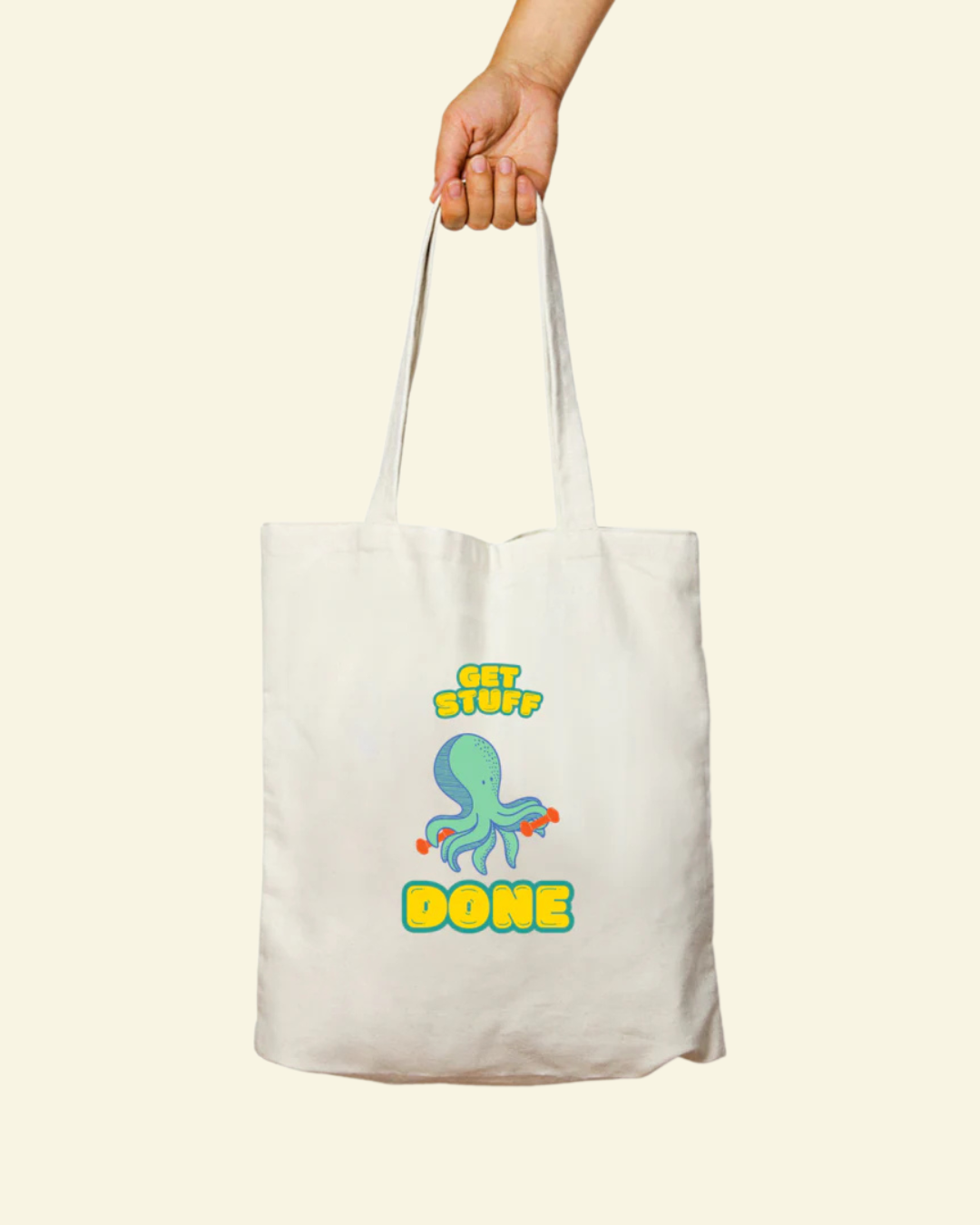 Get Stuff Done Tote Bag - Zipper