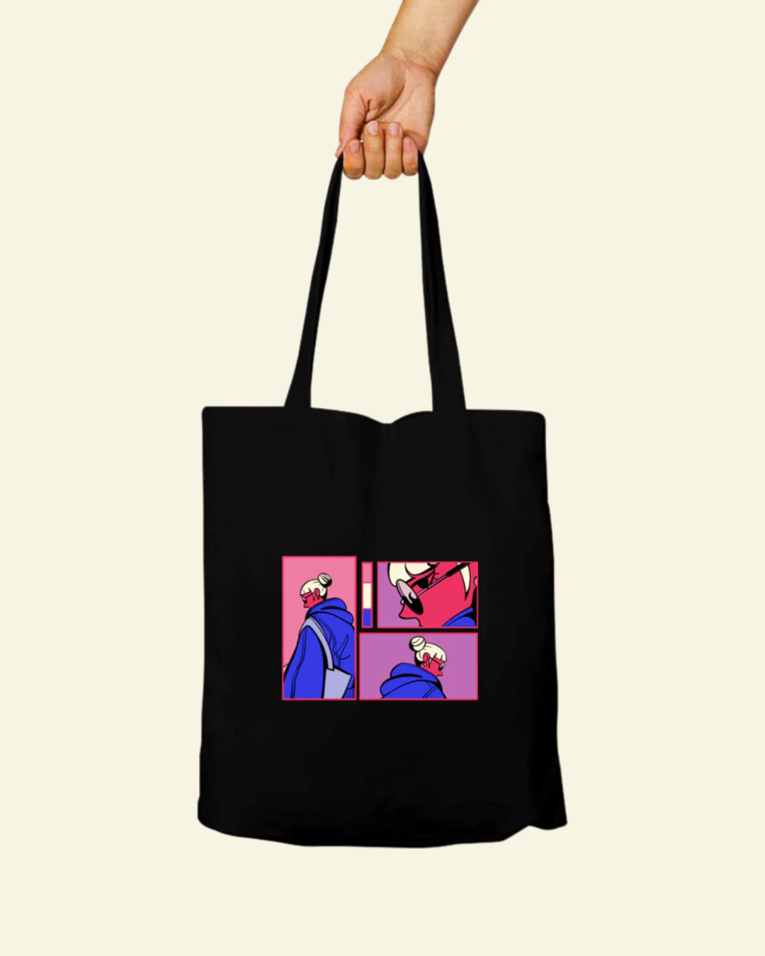 Side-Eye Tote Bag - Zipper