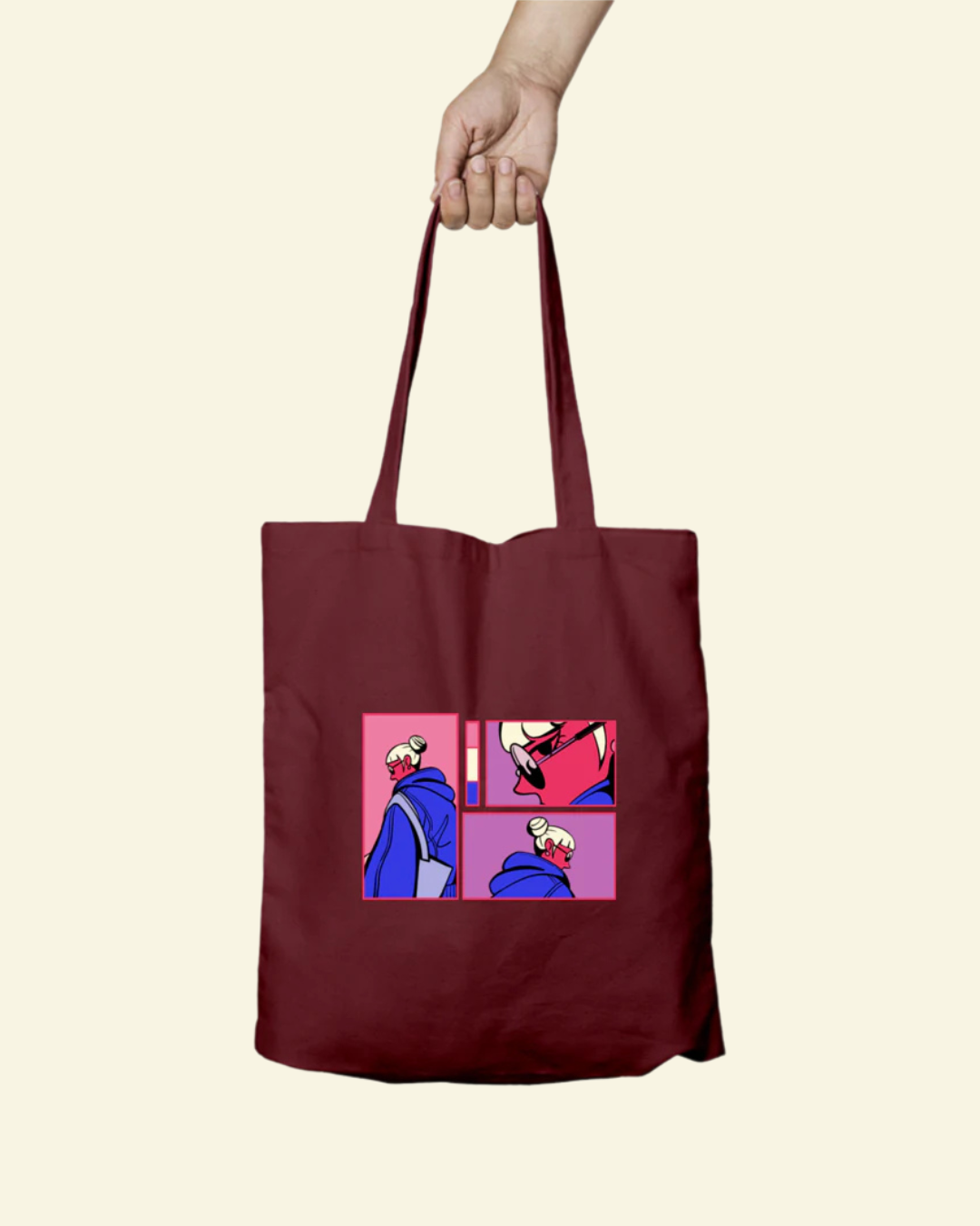 Side-Eye Tote Bag - Zipper