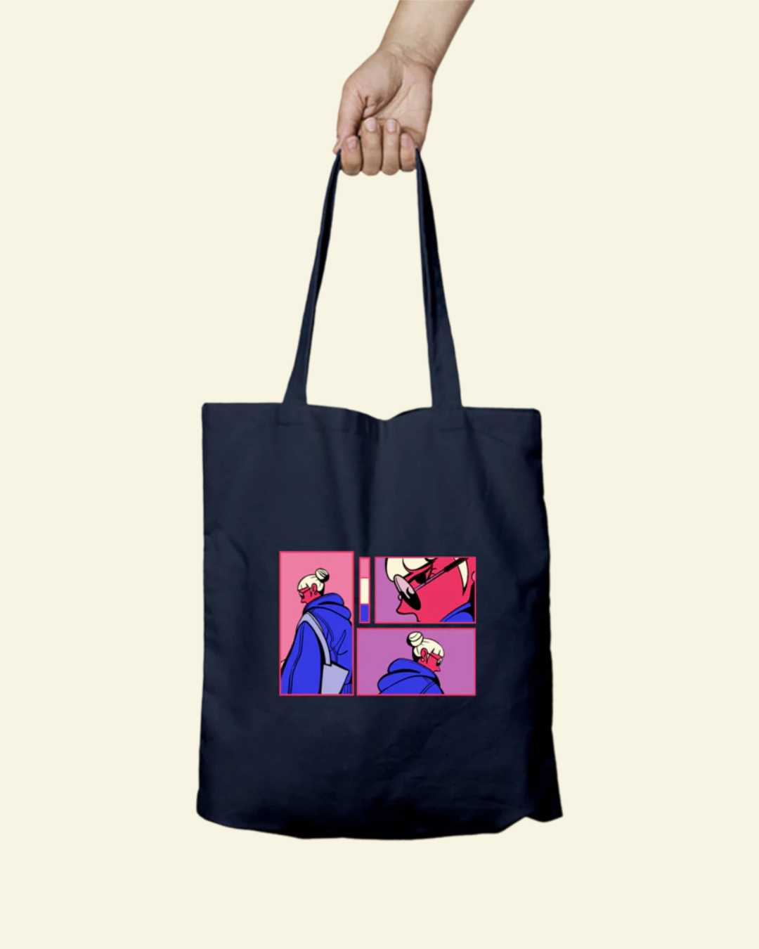 Side-Eye Tote Bag - Zipper