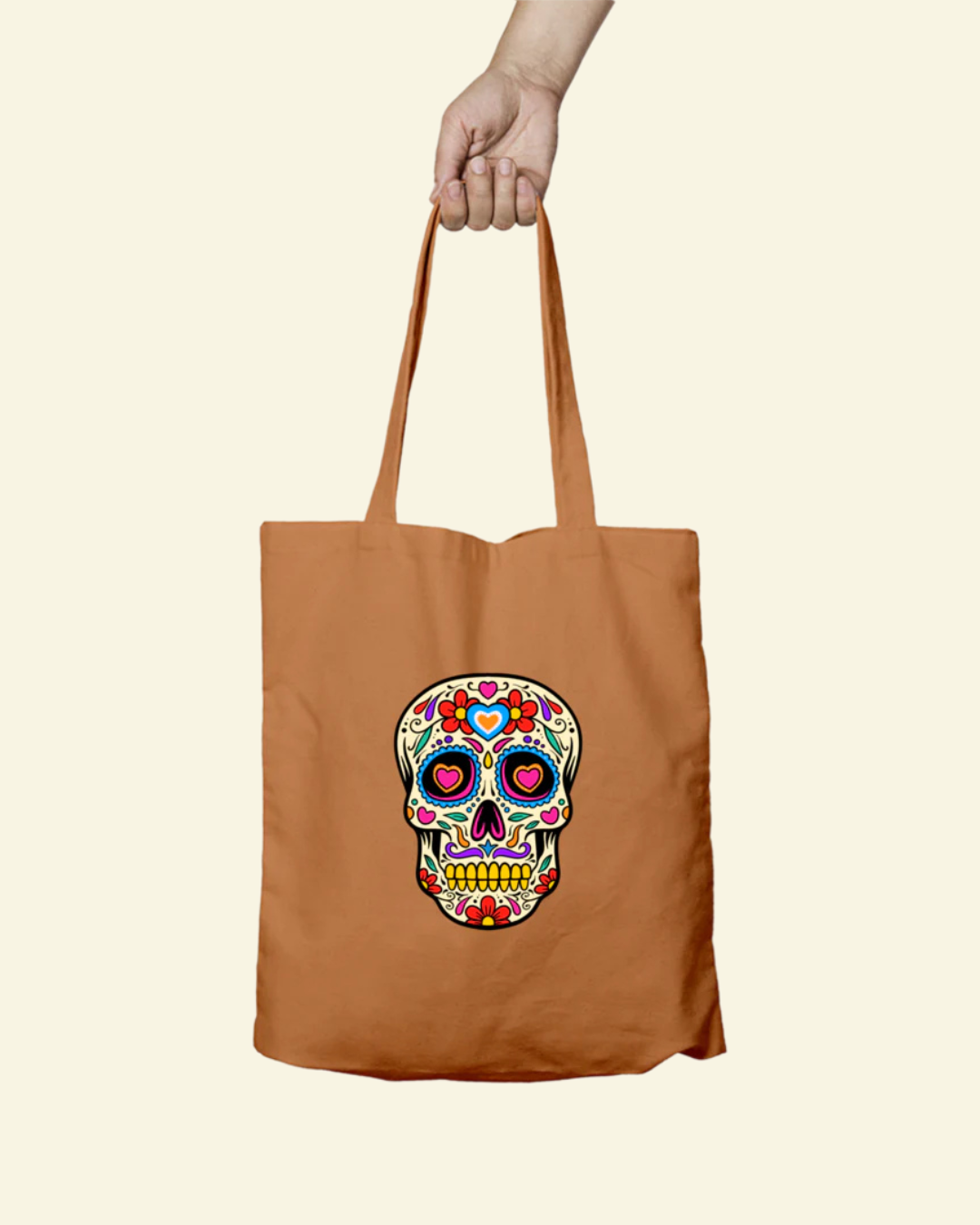 Skull Tote Bag - Zipper