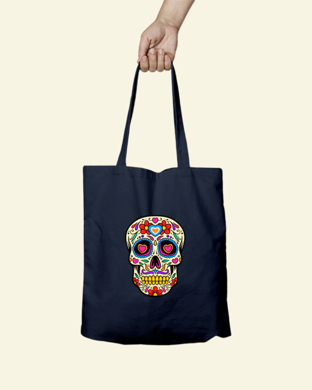 Skull Tote Bag - Zipper