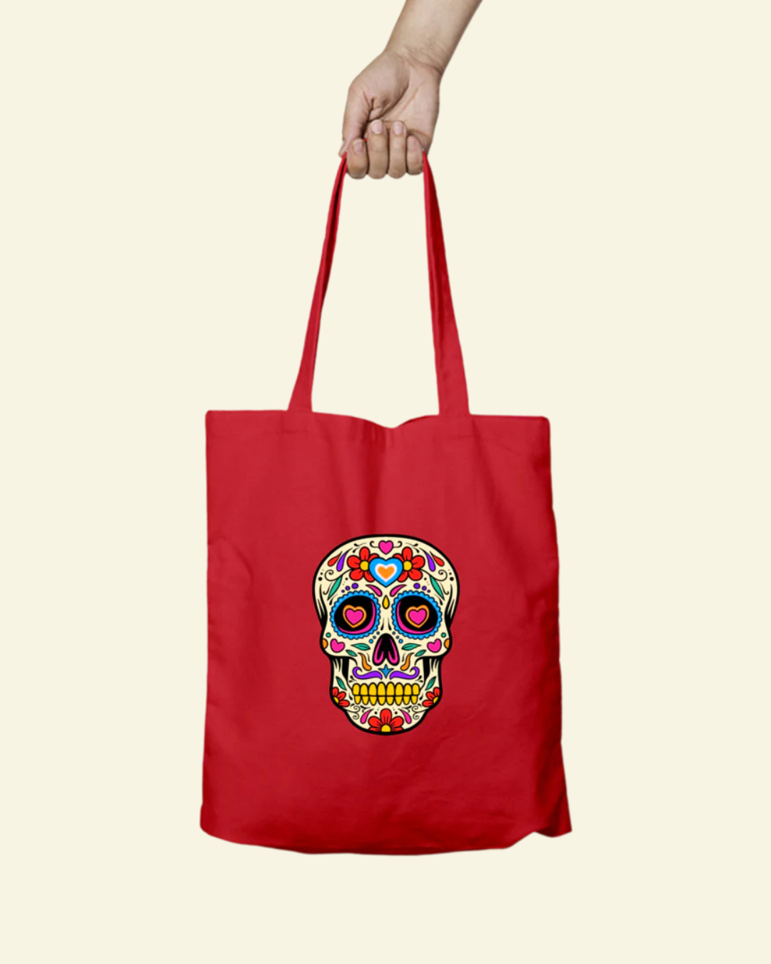 Skull Tote Bag - Zipper