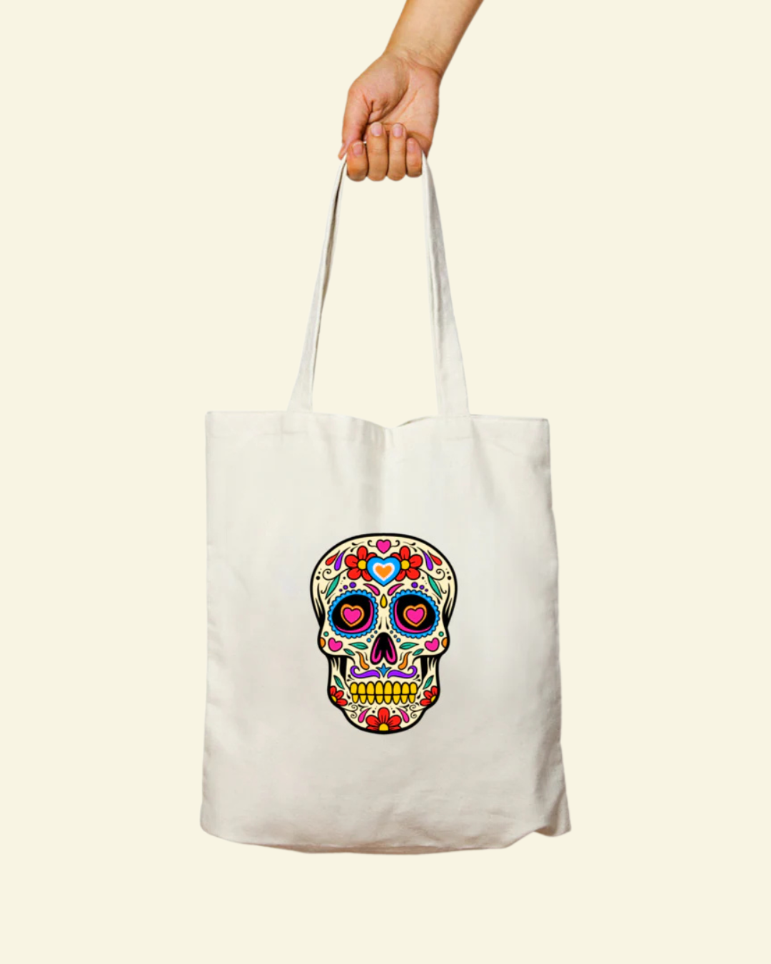 Skull Tote Bag - Zipper