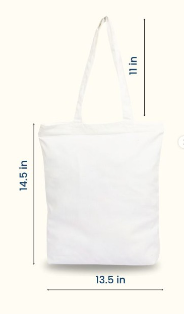 Smiley Tote Bag - Zipper