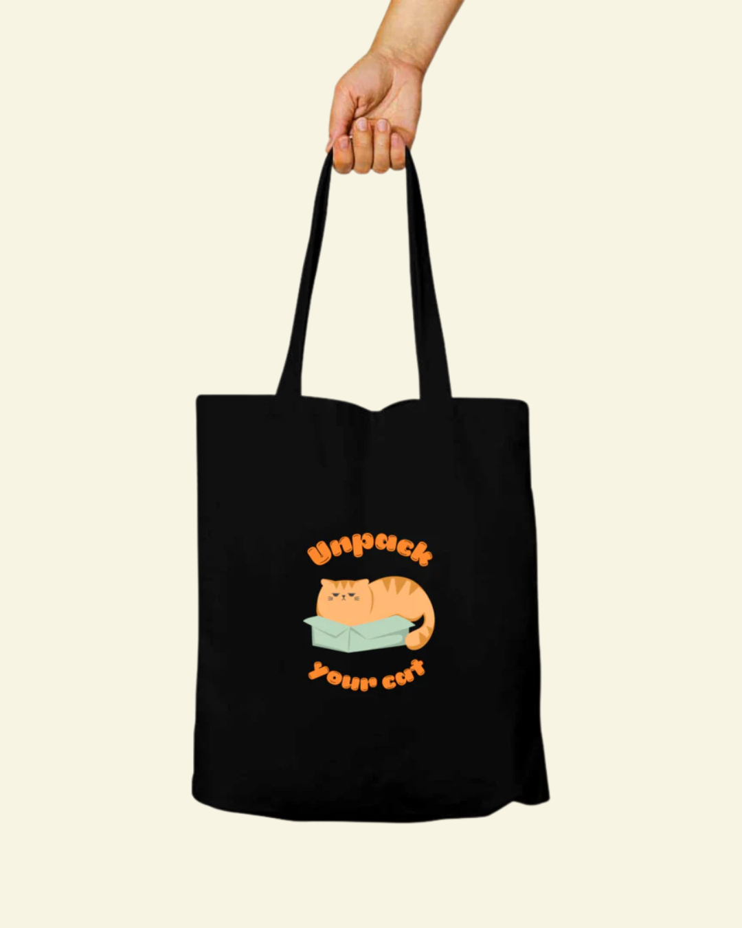 Unpack Your Cat Tote Bag - Zipper