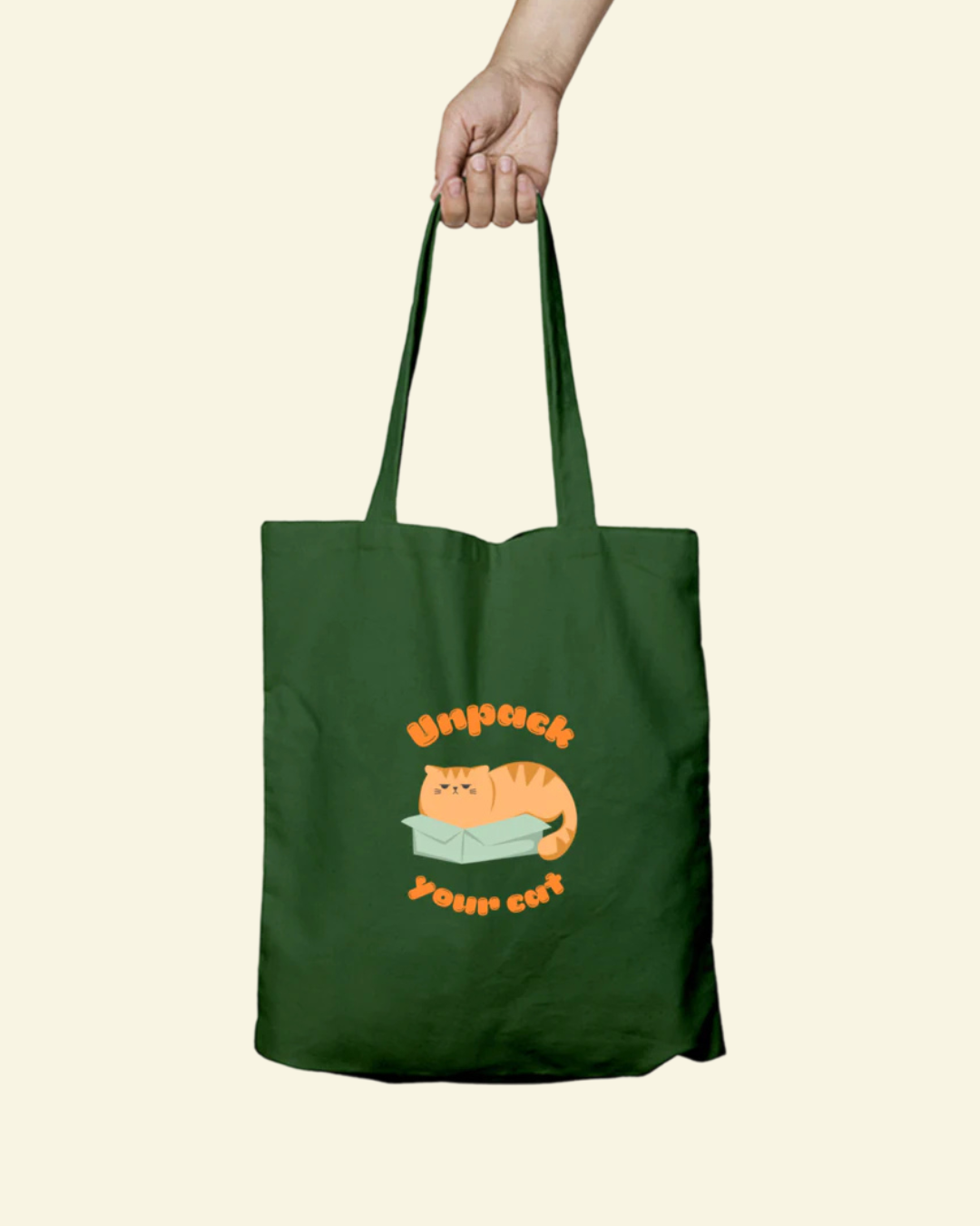 Unpack Your Cat Tote Bag - Zipper