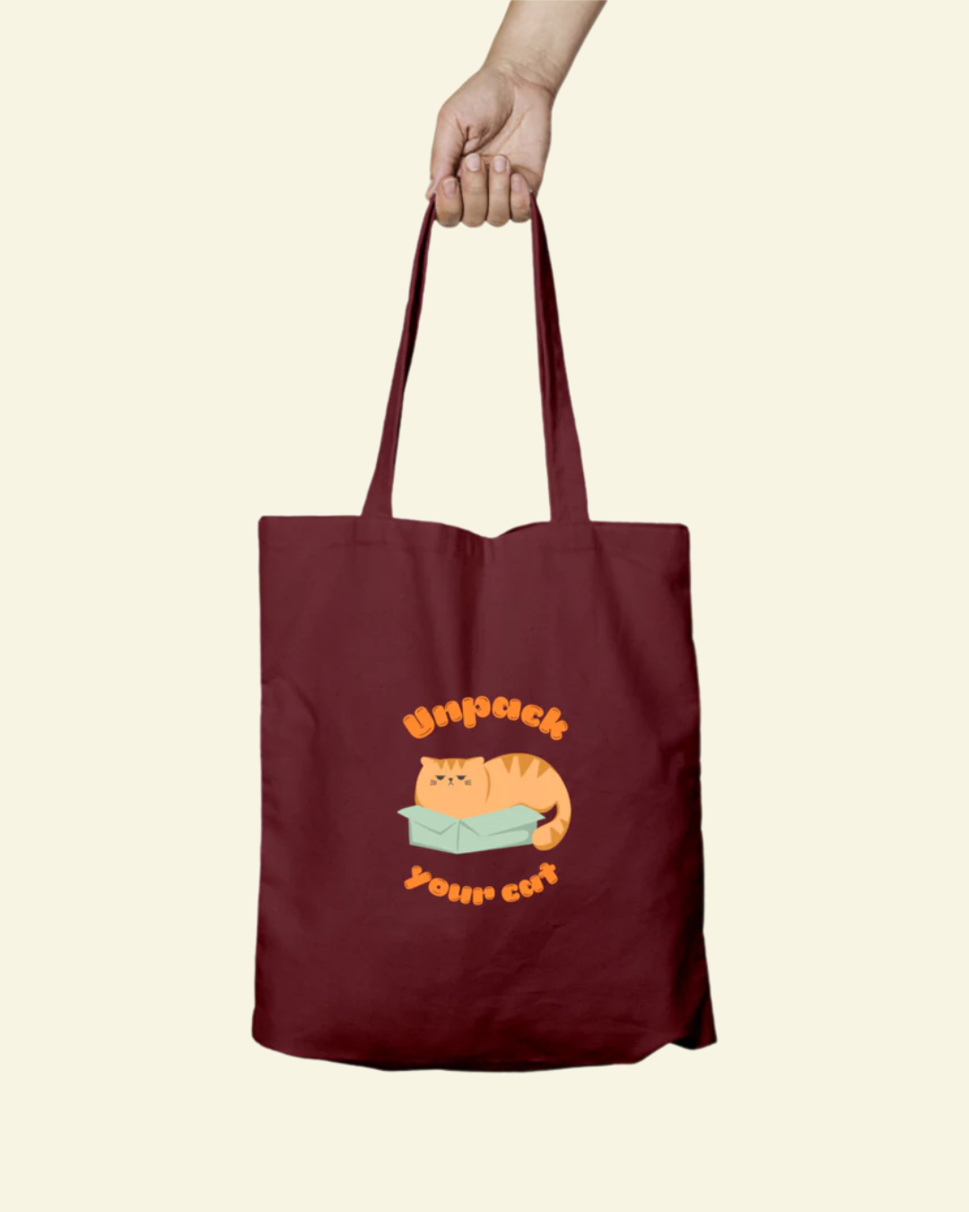 Unpack Your Cat Tote Bag - Zipper