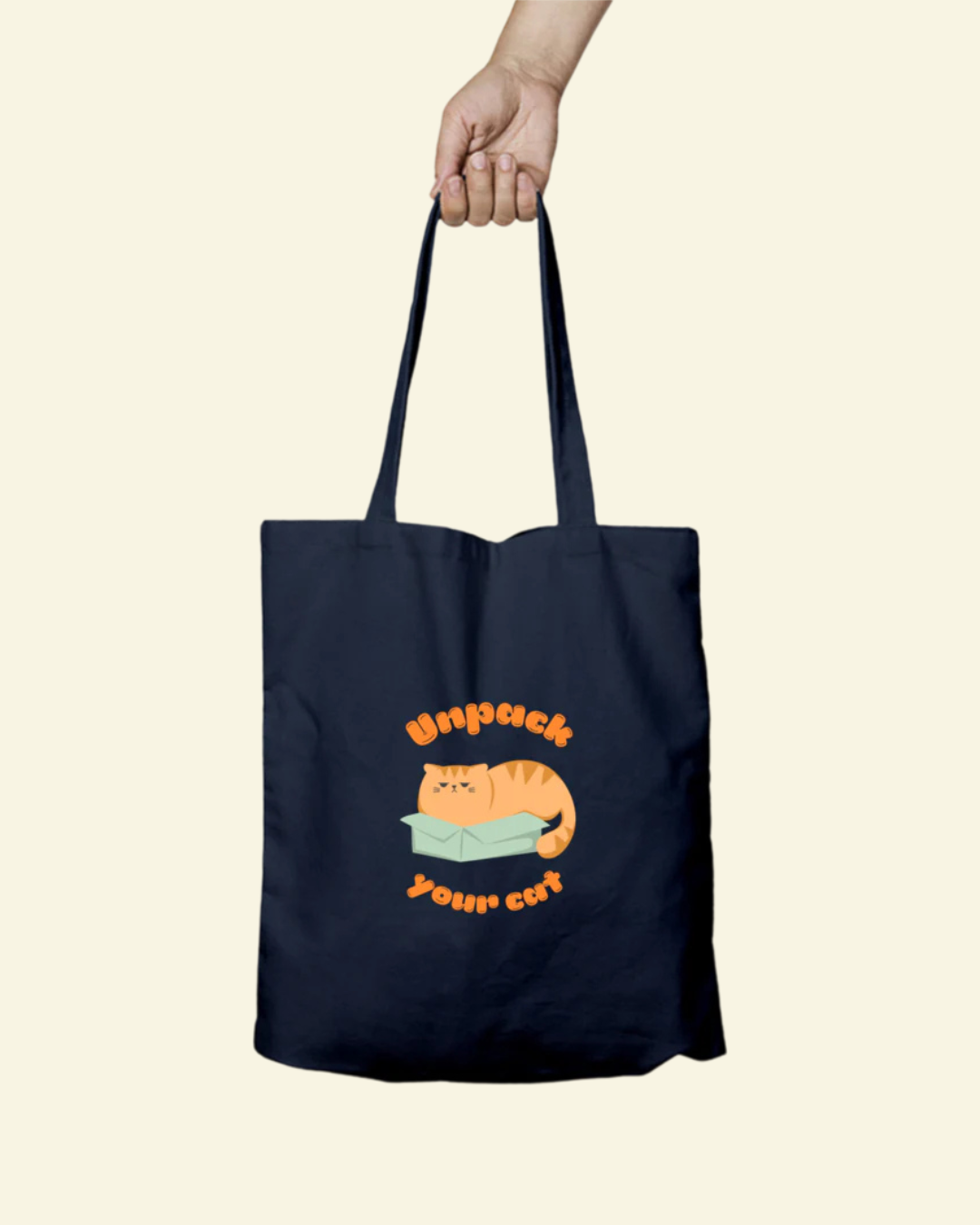 Unpack Your Cat Tote Bag - Zipper