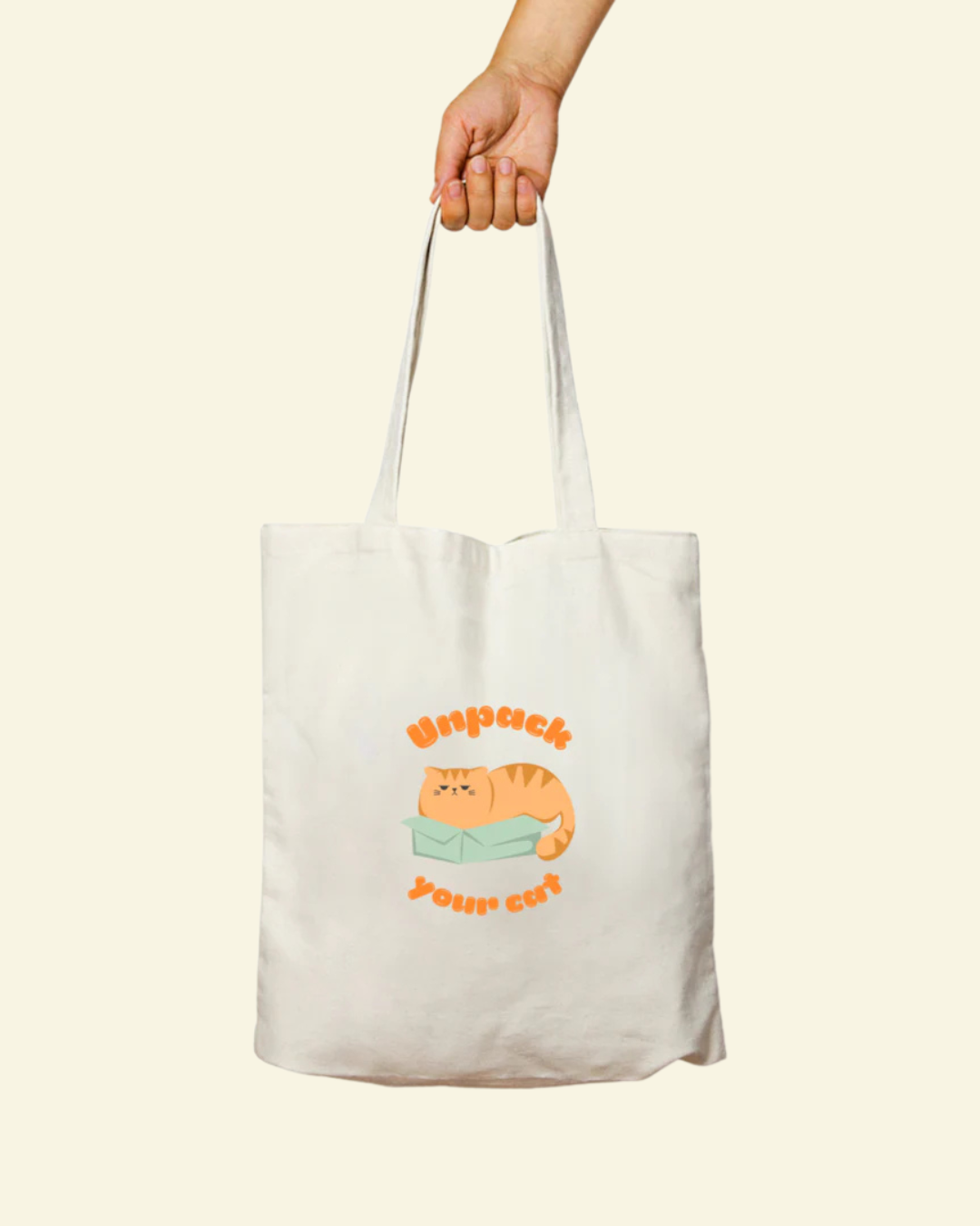 Unpack Your Cat Tote Bag - Zipper