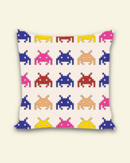 8 Bit Monster Cushion Cover