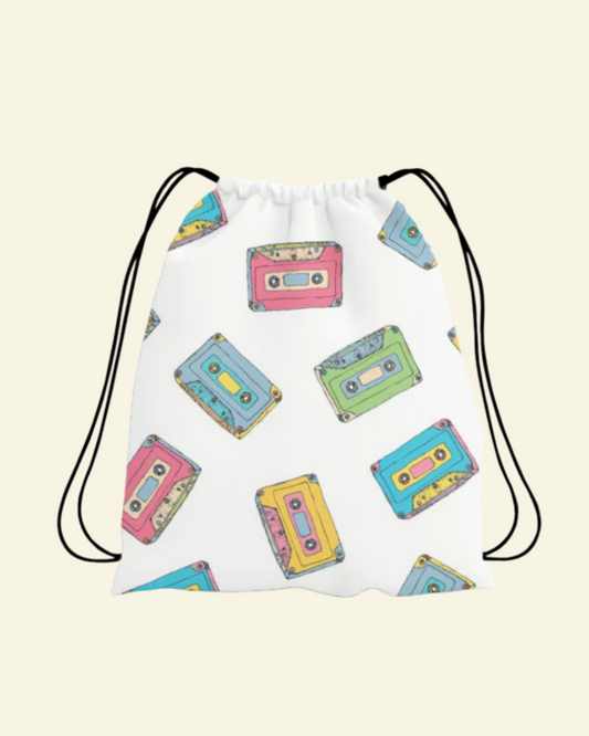 Retro Vibes Drawstring Bag