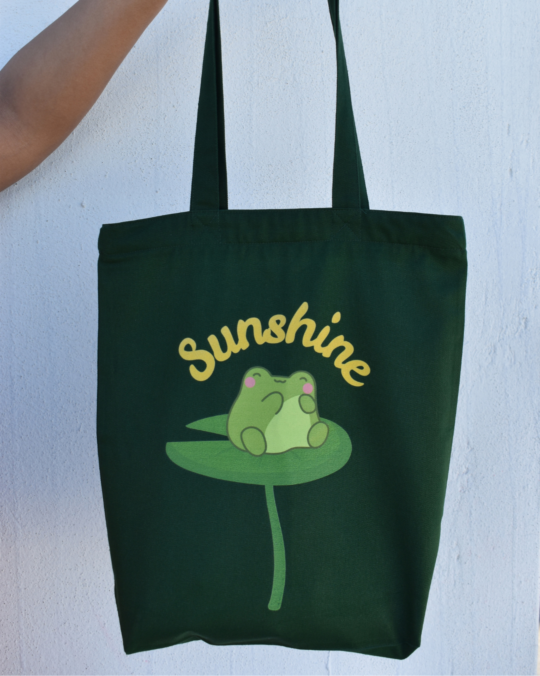 Froggy on lillypad Tote Bag - Zipper